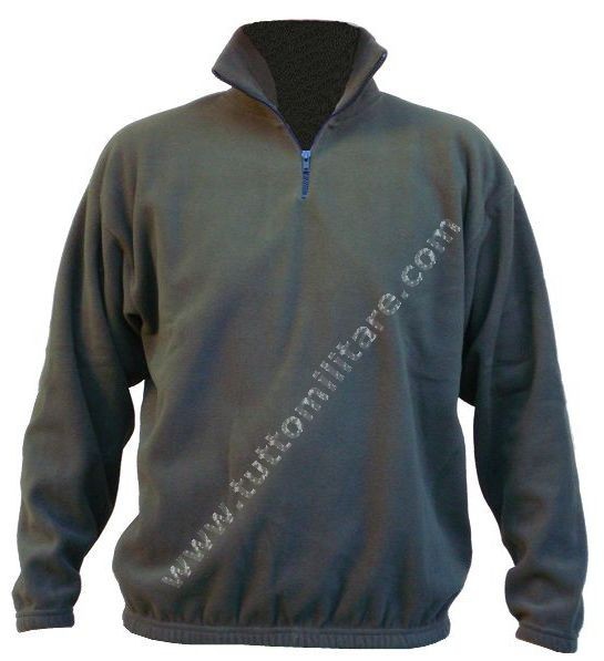 Maglione Pile Verde Oliva