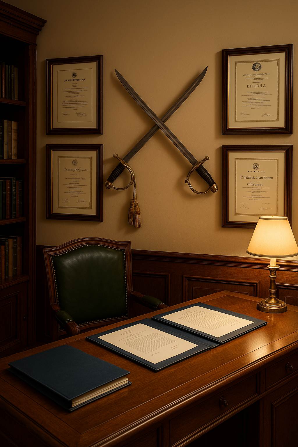 Sciabole Militari Dentro lo Studio Tutto Militare